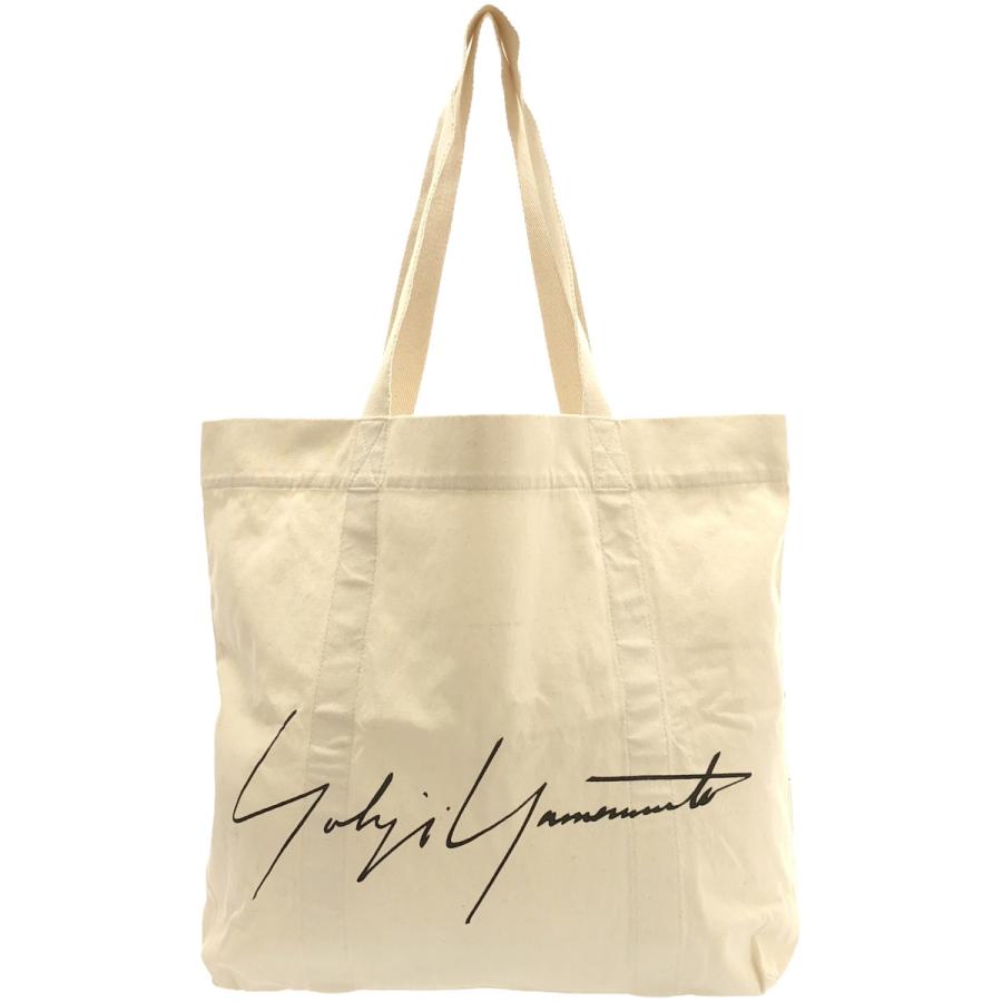 Yohji Yamamoto（ヨウジヤマモト） シグネチャーロゴキャンバストート 