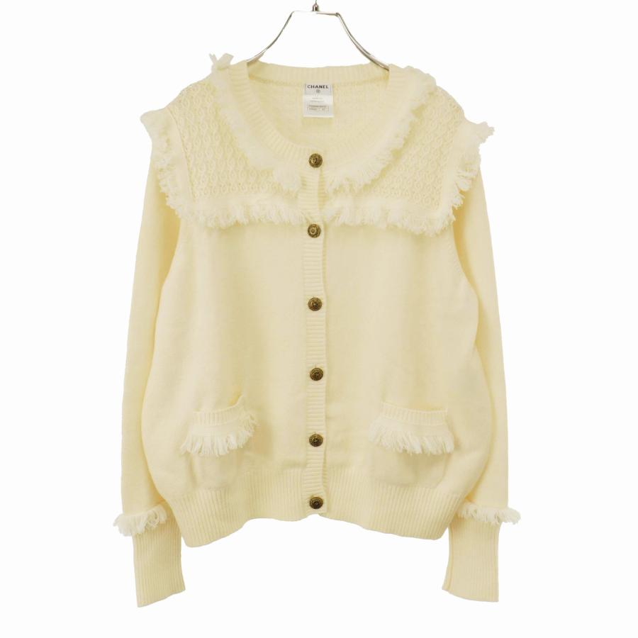 CHANEL（シャネル） カシミヤフリンジニットカーディガン P49690K06270