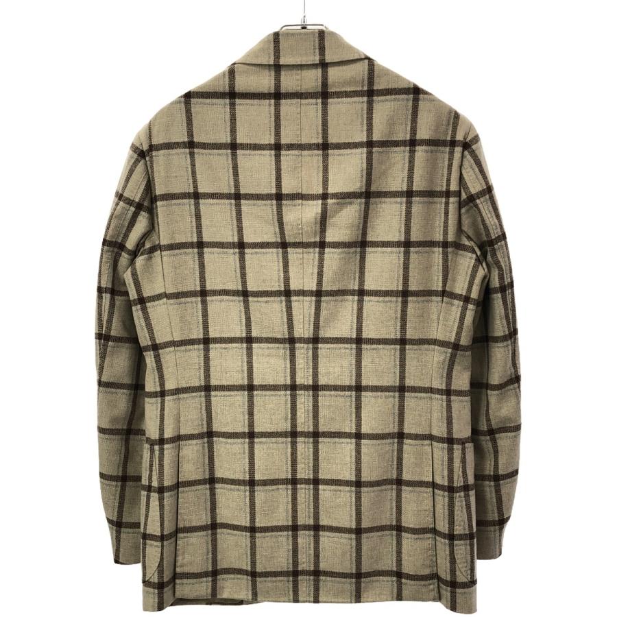 RING JACKET（リングヂャケット） カシミヤ混ウールチェックテーラード 