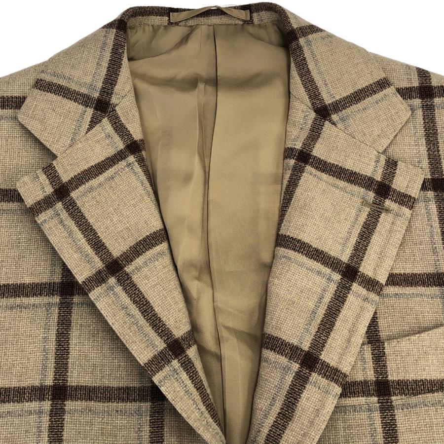 RING JACKET（リングヂャケット） カシミヤ混ウールチェックテーラード 