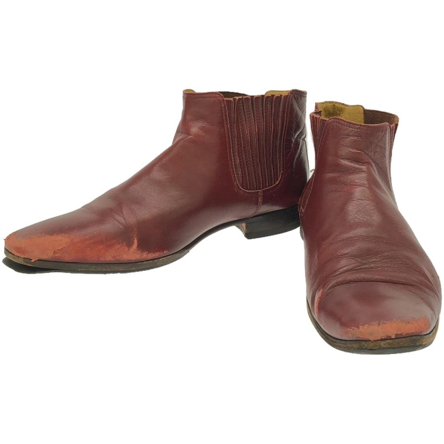 HERMES エルメス サイドゴアレザーブーツ  レッド 41 1/2 ITGIHR11AVL6 | ヘルメス（サントリー）