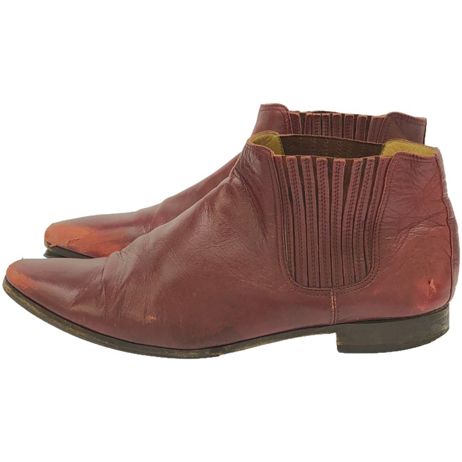 HERMES エルメス サイドゴアレザーブーツ  レッド 41 1/2 ITGIHR11AVL6 | ヘルメス（サントリー） | 01