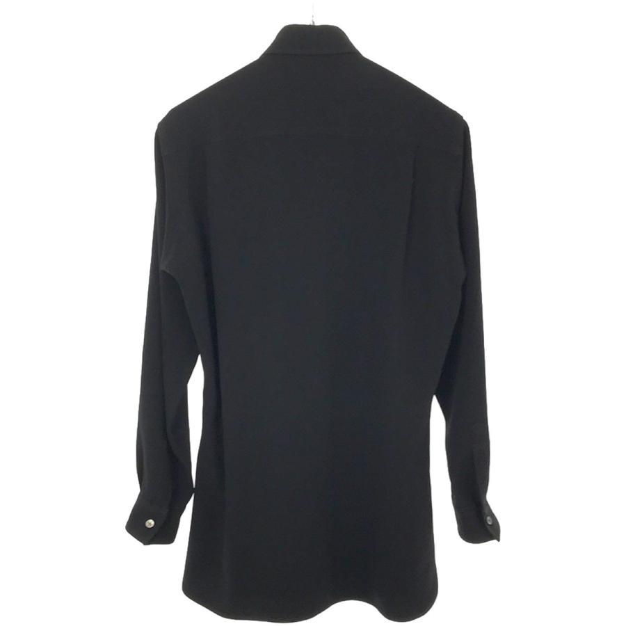 JOHN LAWRENCE SULLIVAN パールシャツ　ブラック JOHN LAWRENCE SULLIVAN 21aw パールシャツ ブラック ジョンローレンス