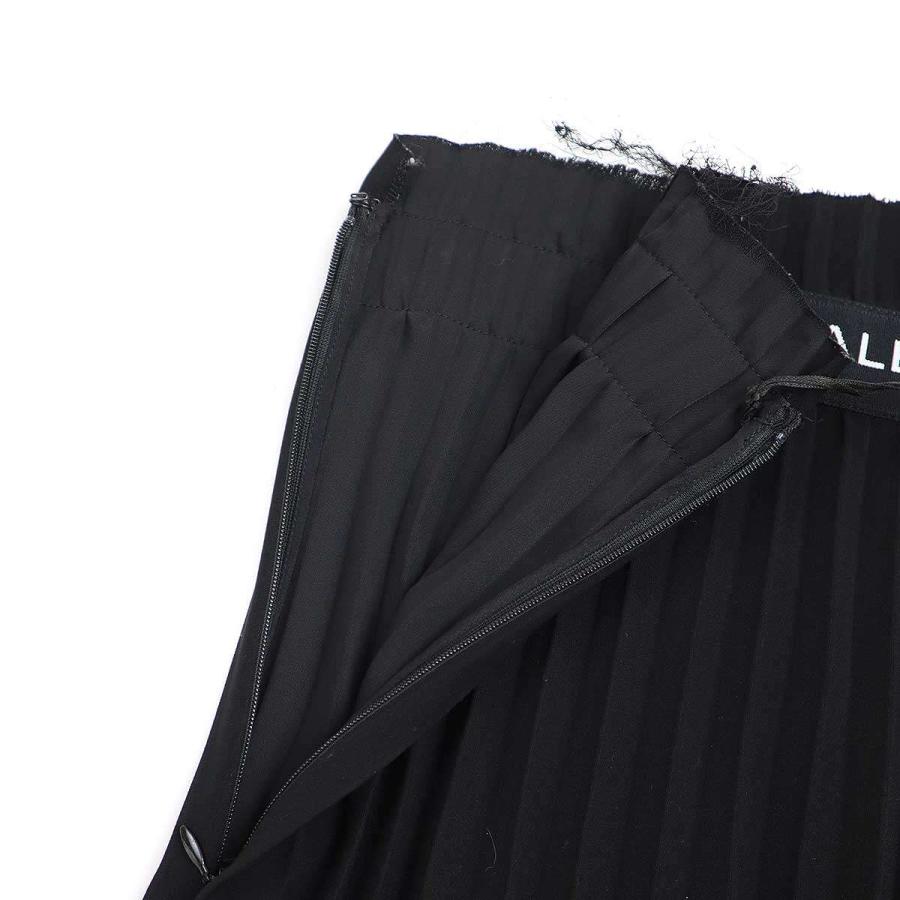 BALENCIAGA バレンシアガ ロゴテープアシンメトリーファンシープリーツ  