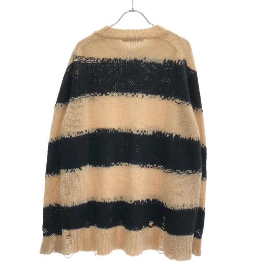 【m】acne studios ダメージボーダーニット Acne Studios（アクネ ストゥディオズ） ダメージボーダーニット