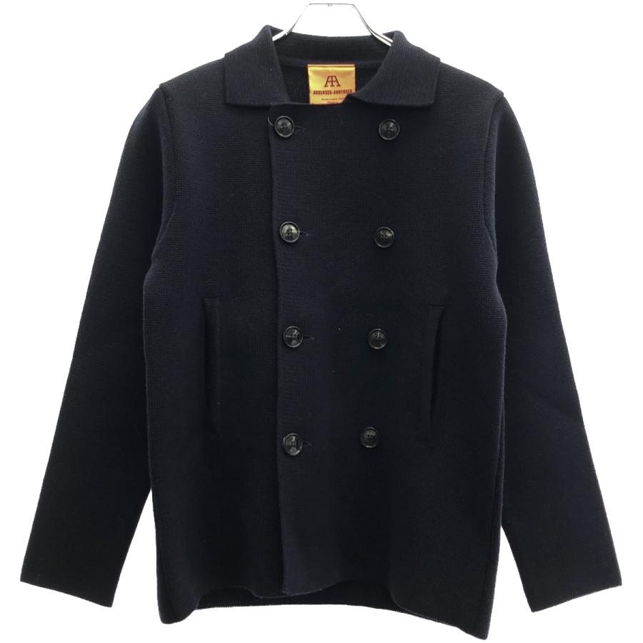 ANDERSEN-ANDERSEN アンデルセンアンデルセン ミラノリブニットPコート  ネイビー XS ITGQSMB3NL4A | Andersen-Andersen