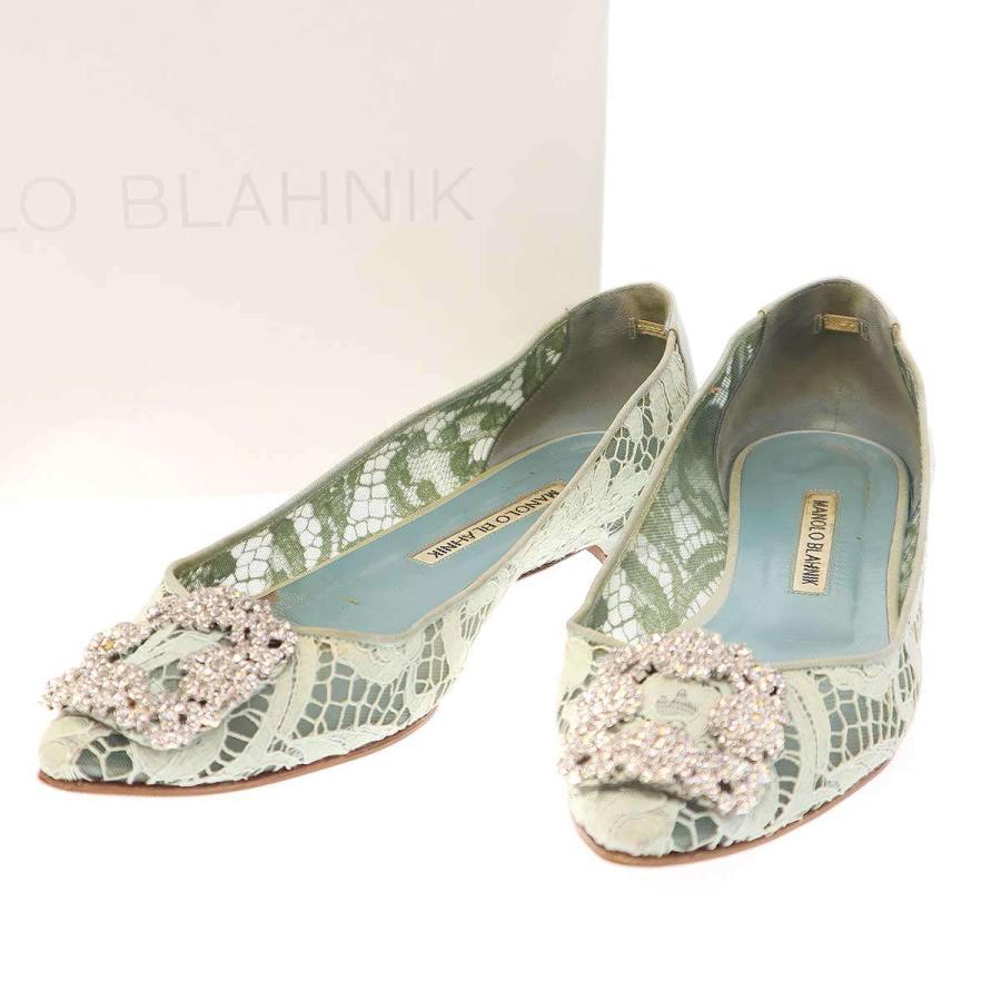MANOLO BLAHNIK（マノロブラニク） HANGISI スワロビジューレース 