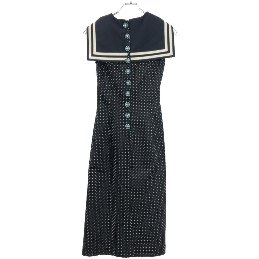 DOLCE&GABBANA ドルチェ＆ガッバーナ 17SS ビジュー装飾セーラーカラー  