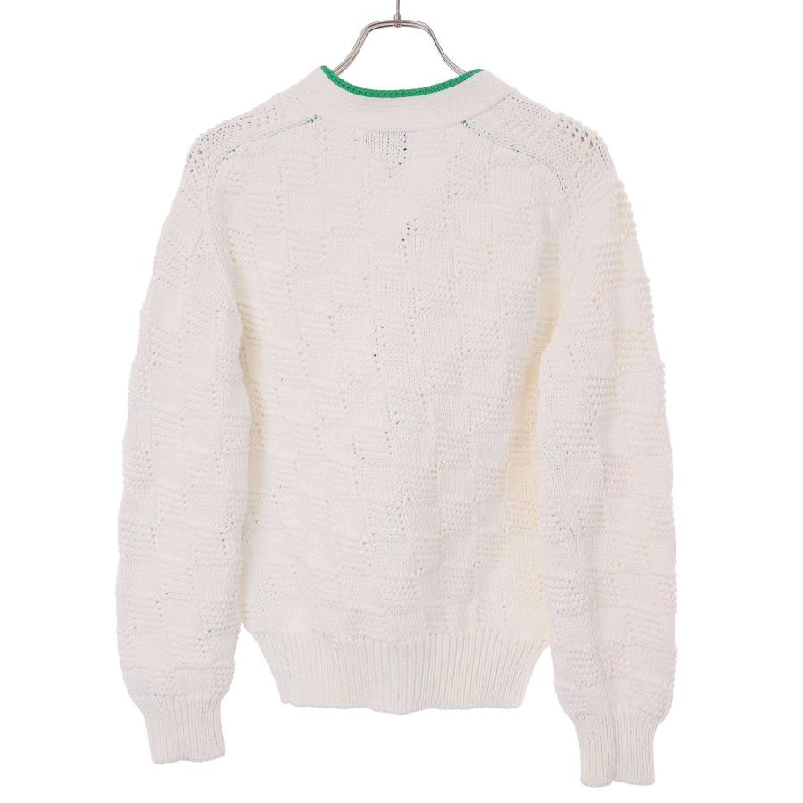 BOTTEGA VENETA - BOTTEGA VENETA ボッテガヴェネタ 22SS インテルシアトニットカーディガン 701920 V1WX0 ホワイト XS BOTTEGA VENETA ボッテガヴェネタ 22SS インテルシアトニット
