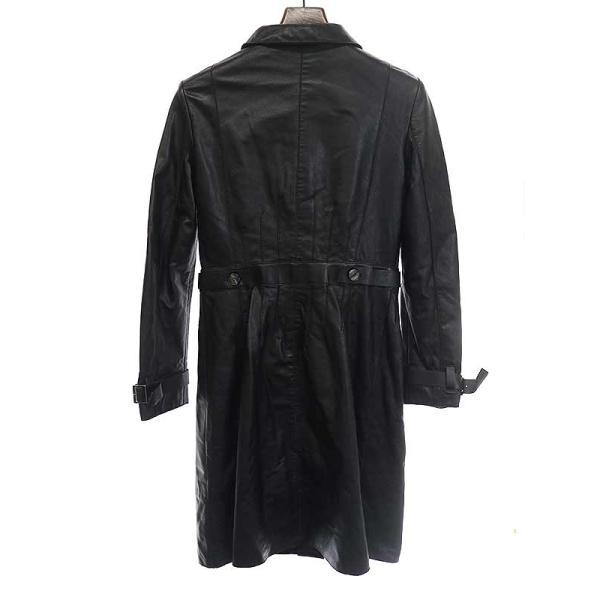 EMPORIO ARMANI エンポリオアルマーニ 13AW ラムレザーロングコート 