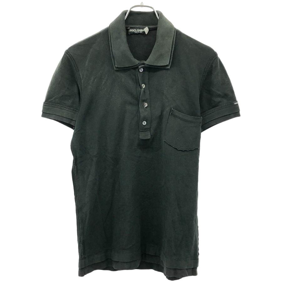 DOLCE & GABBANA ブラック長袖ポロシャツ 46 レイヤード Dolce & Gabbana リブ ロングスリーブ ポロトップ | ブラック