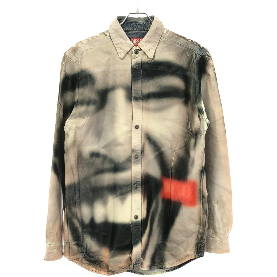 DIESEL デニムシャツ Simply-Over D-SIMPLY-S8 Shirt in fluid shaded denim｜ブルー｜メンズ｜DIESEL