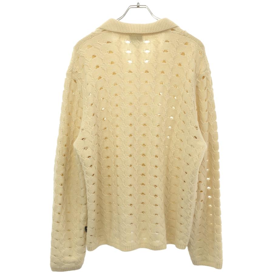 STUSSY Stussy ステューシー 24SS OPEN KNIT COLLARED SWEATER STUSSY Stussy ステューシー 24SS OPEN KNIT COLLARED SWEATER