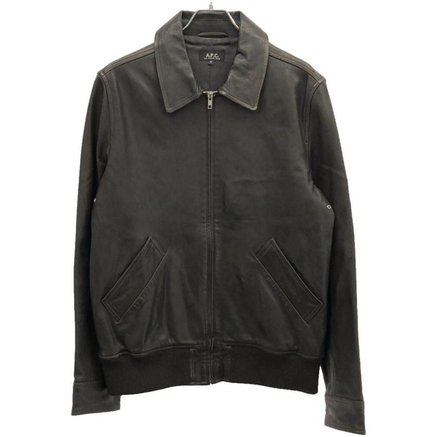 A.P.C. A.P.C アーペーセー MOTO BLOUSON ジップアップレザー A.P.C. A.P.C アーペーセー MOTO BLOUSON ジップアップレザー