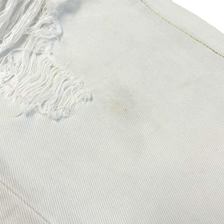 OFF-WHITE オフホワイト スリムフィットハードクラッシュデニムパンツ