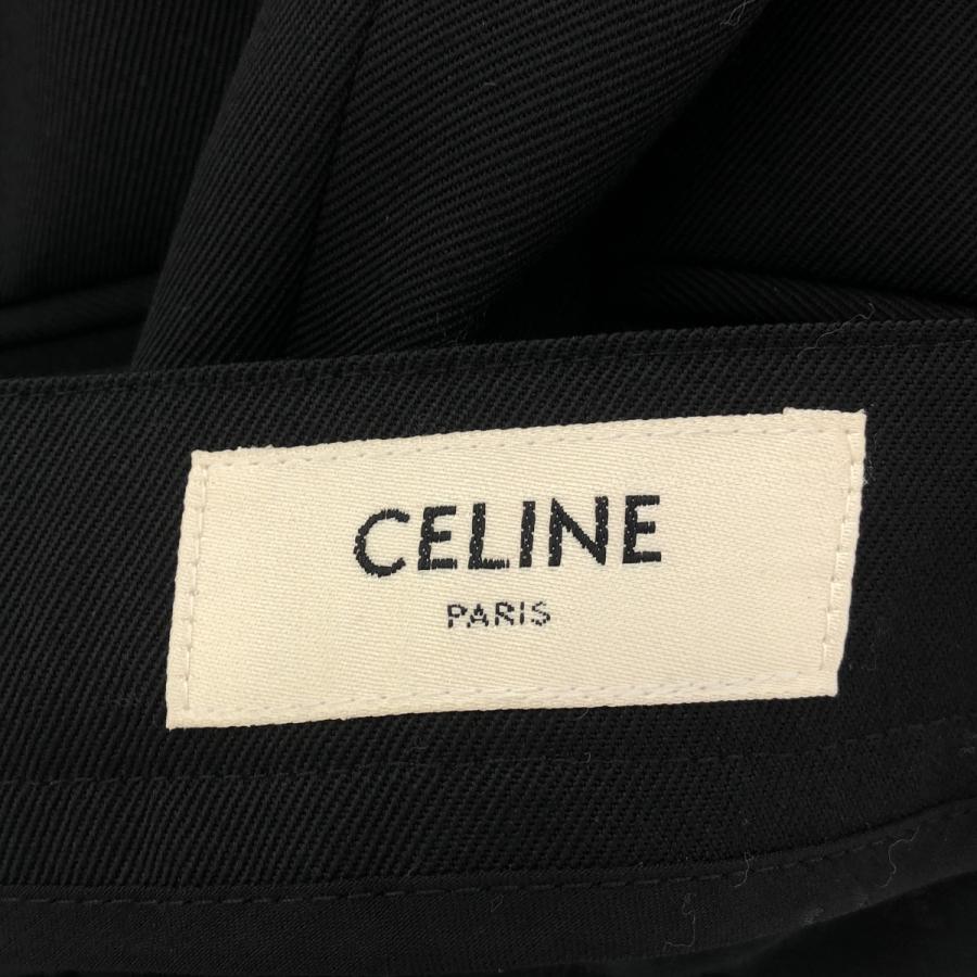 CELINE（セリーヌ） ウールワイドスラックスパンツ 2P426445K ブラック