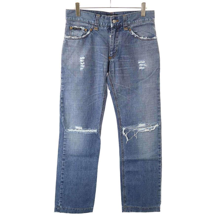 DOLCE&GABBANA（ドルチェ & ガッバーナ） 2004SS ダメージデニムパンツ