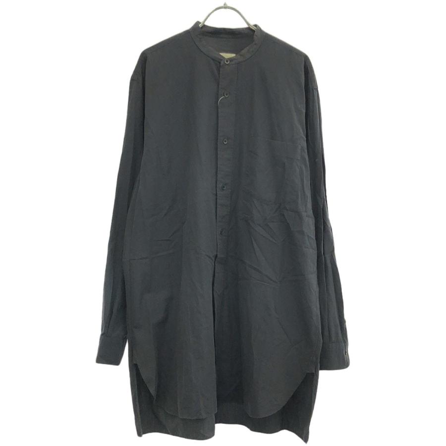 COMOLI（コモリ） 22AW バンドカラーシャツ W03-02002 ネイビー 2