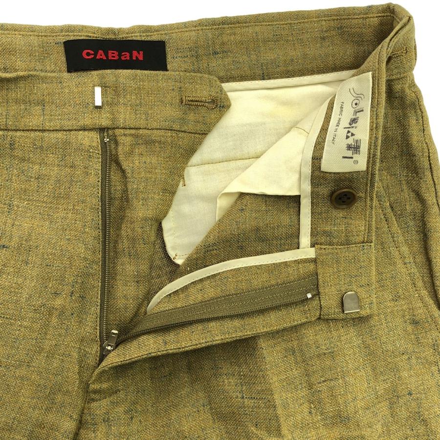 キャバン メランジリネンダブルブレストジャケット ソルビアティ ベージュ キャバン メランジリネンダブルブレストジャケット ソルビアティ ベージュ