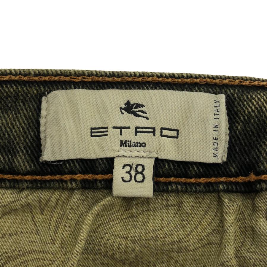 ETRO（エトロ） ロゴエンブロイダリーデニムパンツ U242MRNB0016