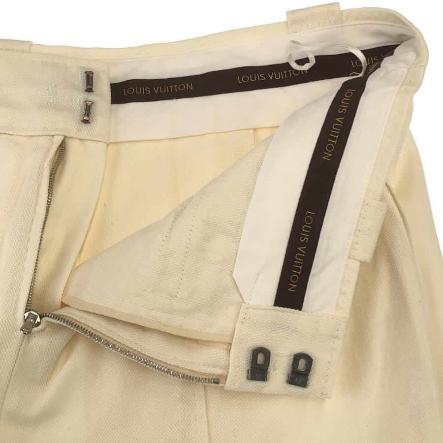 LOUIS VUITTON ルイヴィトン コットンリネンスカート ホワイト 36  