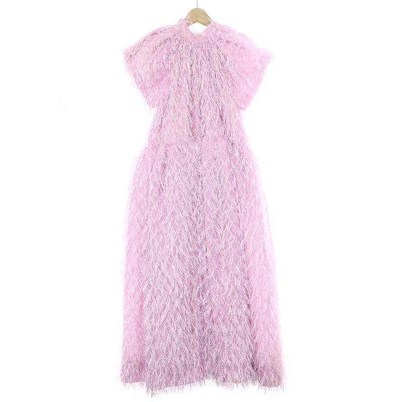 Her Praha ハー プラハ シャギーマキシ ボリュームドレス