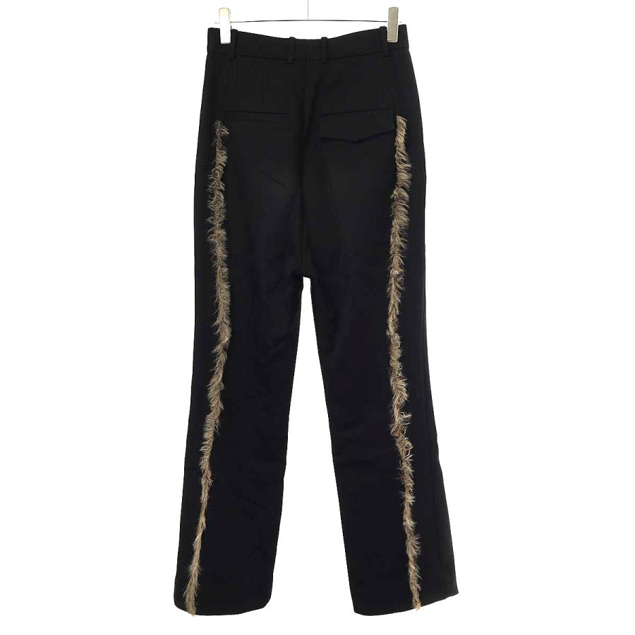 NAMACHEKO ナマチェコ 22AW Penzer Faux-fur Trim Wool Trousers