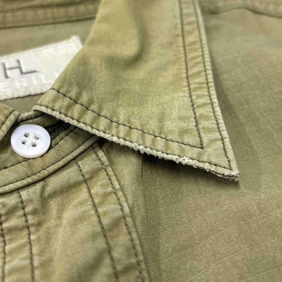 HERILL ヘリル 22SS Ripstop Workshirts リップストップワークシャツ