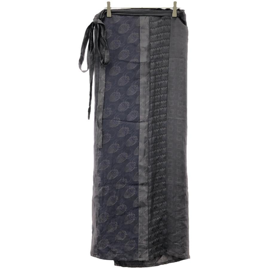 ANN DEMEULEMEESTER アンドゥムルメステール ジャガードシルクラップ