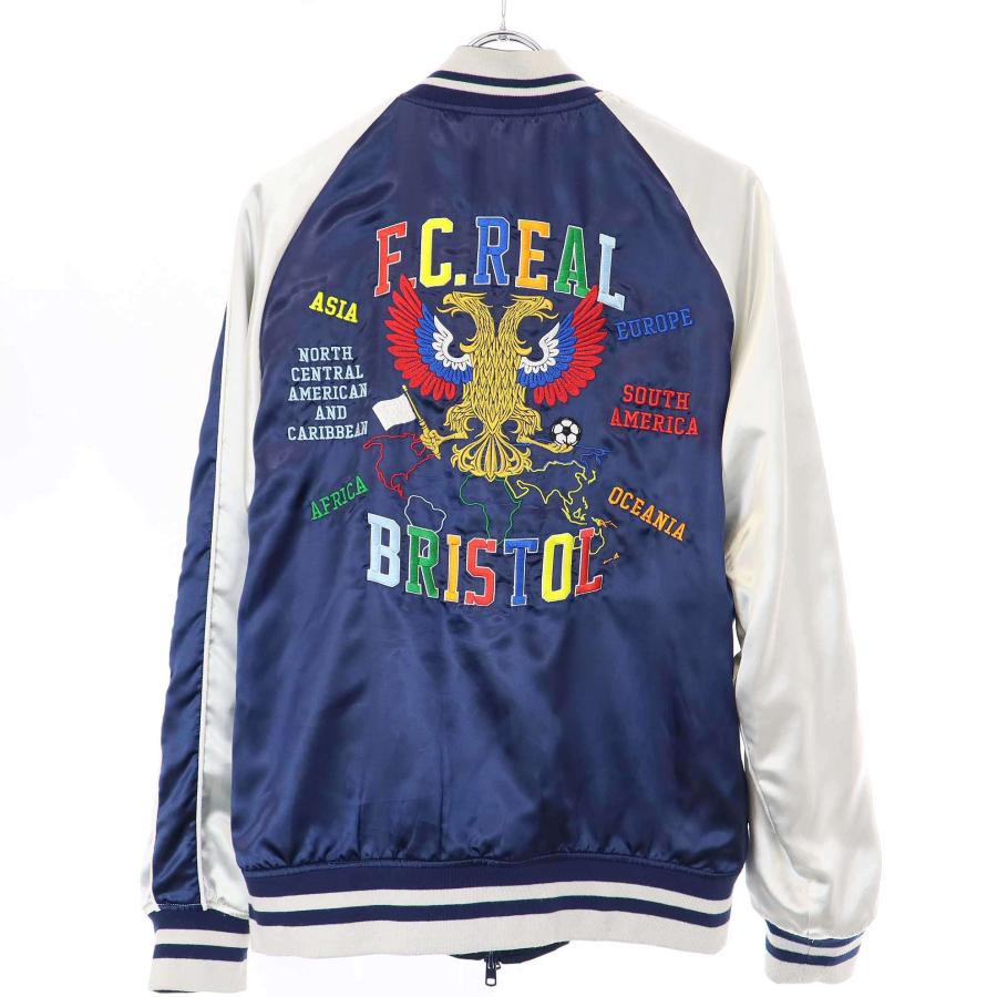 新品F.C.R.B. リバーシブルジャケットL ネイビー