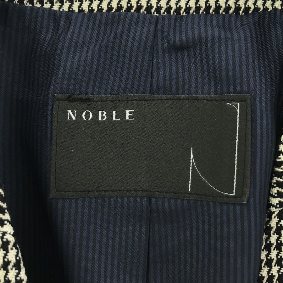 NOBLE ノーブル ウールブレンドノーカラージャケット 22-010-240-5050 