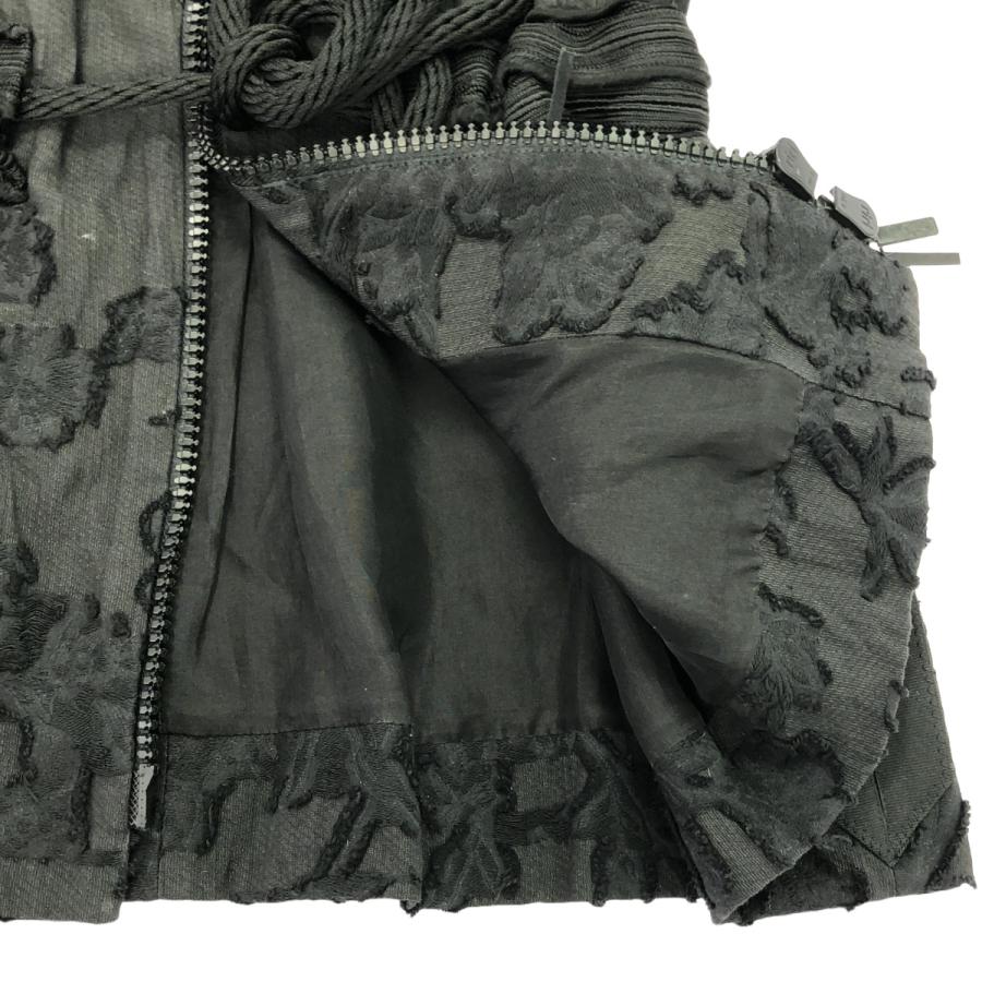 MONCLER - MONCLER GAMME ROUGE モンクレール ガムルージュ エンブロイダリージップアップデザイントップス  ブラック 1 MONCLER（モンクレール） MONCLER GAMME ROUGE ガムルージュ エン