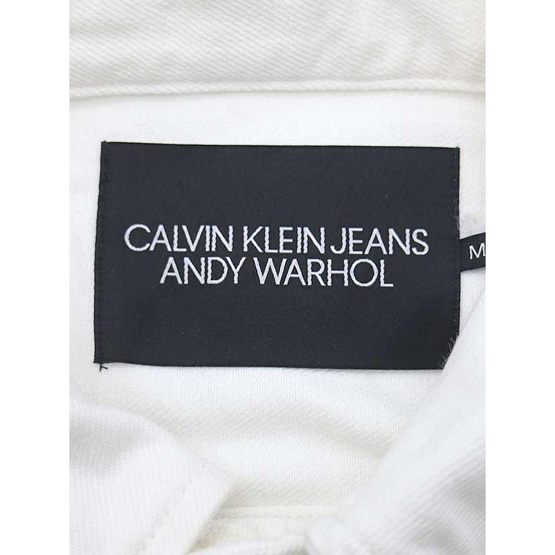 Calvin Klein Jeans カルバンクラインジーンズ デニムジャケット ホワイト M ITII48YNN4JS｜modescape｜03