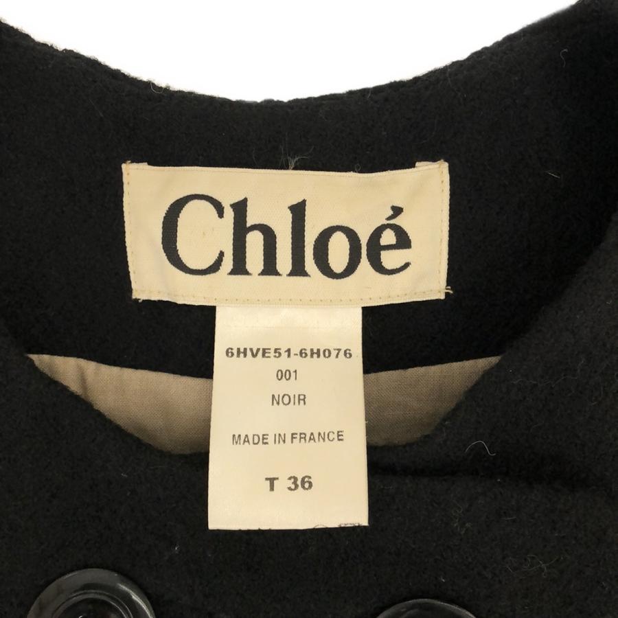 Chloe クロエ パフスリーブメルトンショートコート ブラック 36 6HVE51-6H076 ITII7NT5V1X4｜modescape｜03