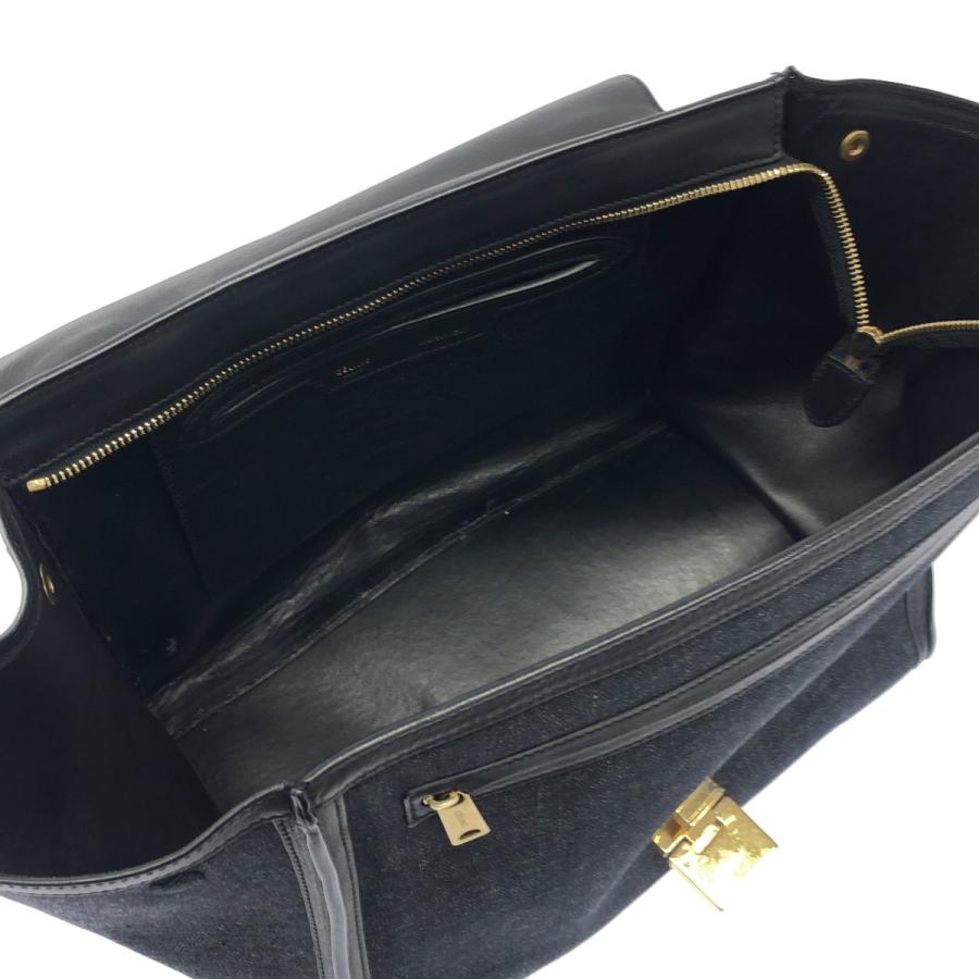 CELINE（セリーヌ） トラペーズ デニムショルダーバッグ インディゴ