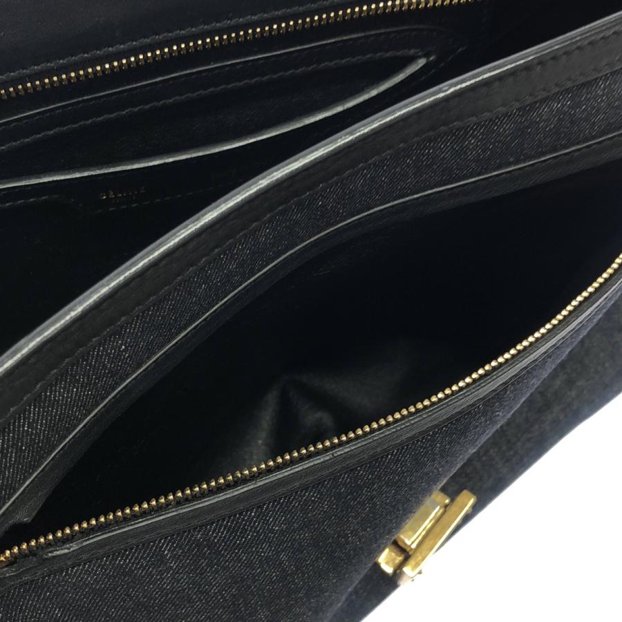 CELINE（セリーヌ） トラペーズ デニムショルダーバッグ インディゴ