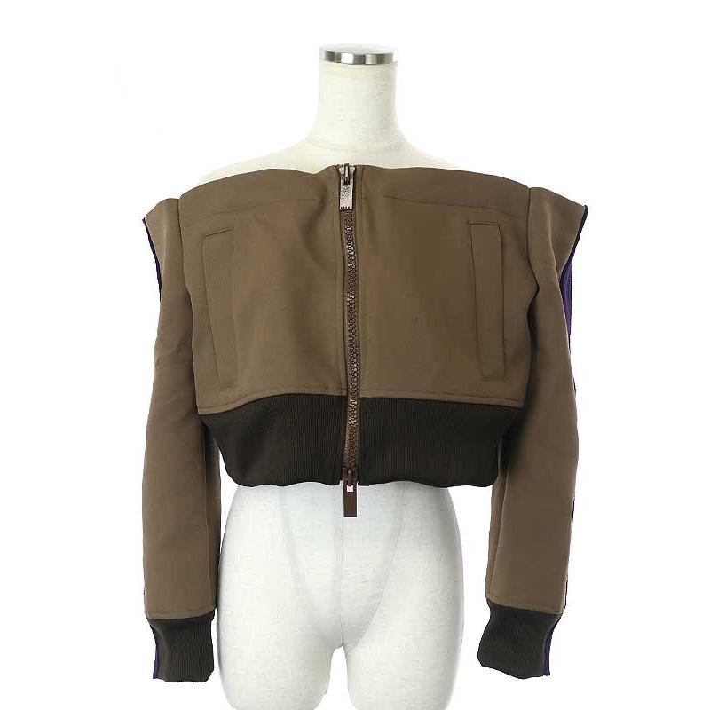 sacai サカイ 23SS Technical Jersey Bustier ジップアップ sacai サカイ 23SS Technical Jersey Bustier ジップアップ