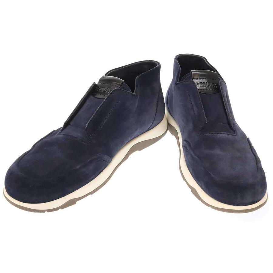 Berluti（ベルルッティ） エシャペ スクリット スエードスリッポン