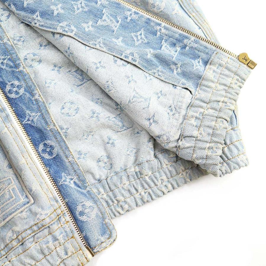 LOUIS VUITTON ルイヴィトン 21AW NBA モノグラムジップアップフーディジャケット UZD HLA01W ブルー 44 LOUIS VUITTON（ルイ・ヴィトン） 21AW NBA モノグラムジップアップ