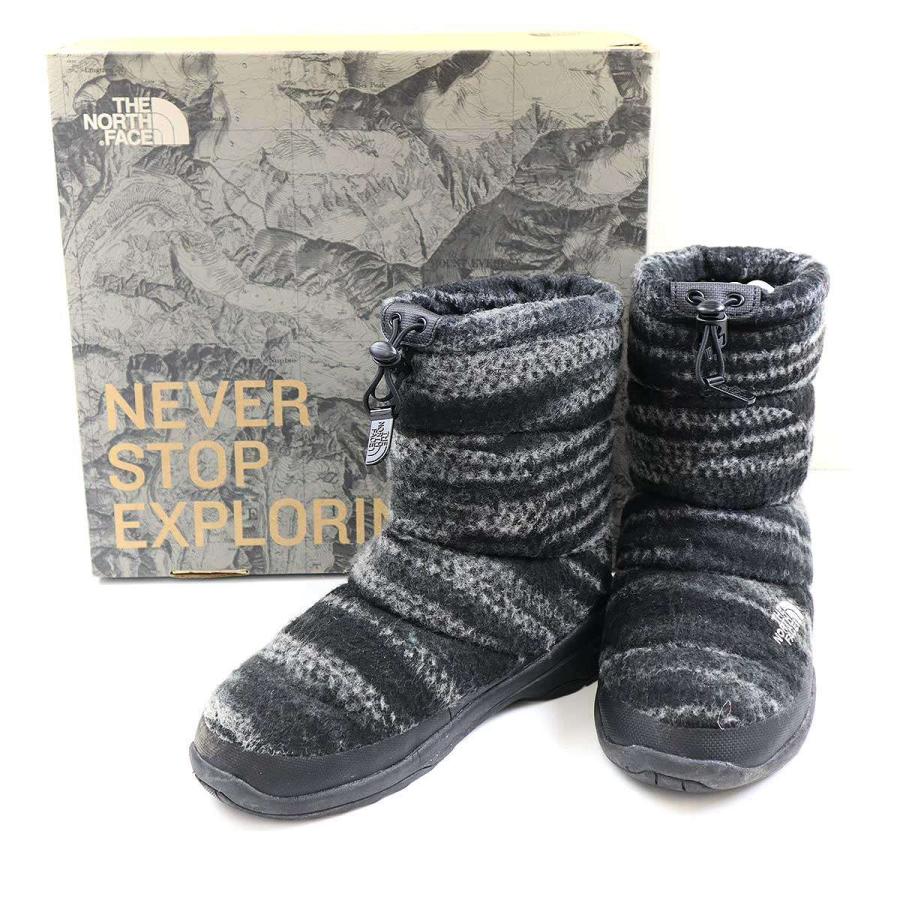ノースフェイス ヌプシブーツ ウールブラック 24cm