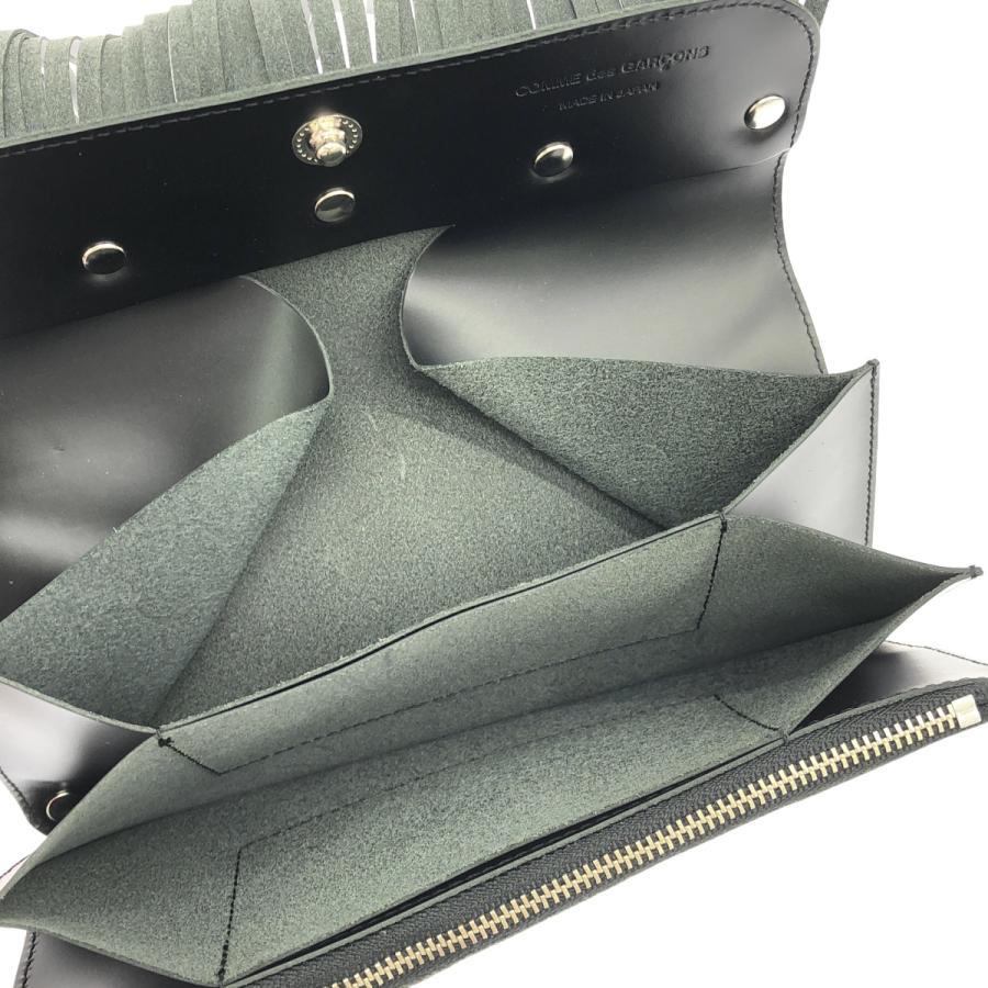 ロング ラウンド GarCons】 Des Comme 長財布 レザーフリンジロングウォレット GARCONS des COMME ウォレット des (COMME メンズ 財布・ケース・小物入れ