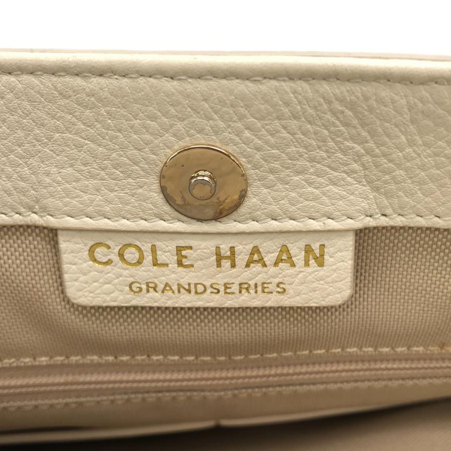COLE HAAN（コールハーン） レザーバケットショルダーバッグ ホワイト 