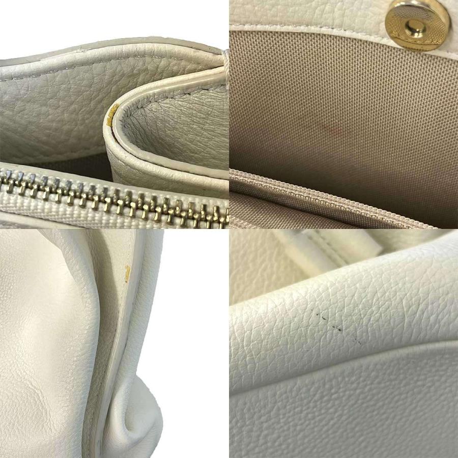COLE HAAN（コールハーン） レザーバケットショルダーバッグ ホワイト 