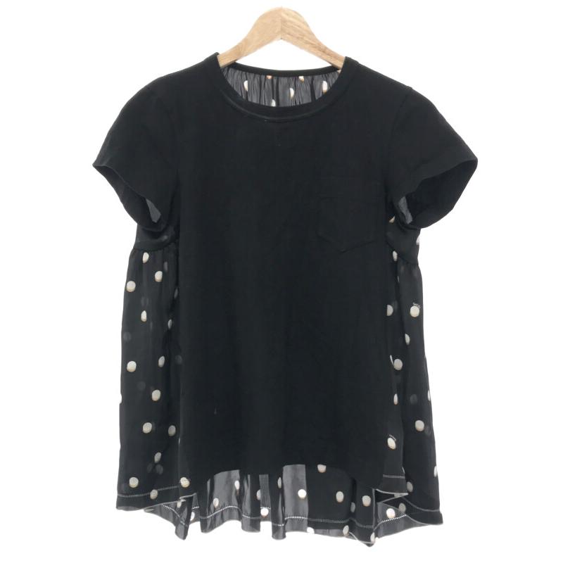 sacai サカイ 20SS Polka Dot T-Shirt ポルカドット ドッキング sacai サカイ 20SS Polka Dot T-Shirt ポルカドット ドッキング