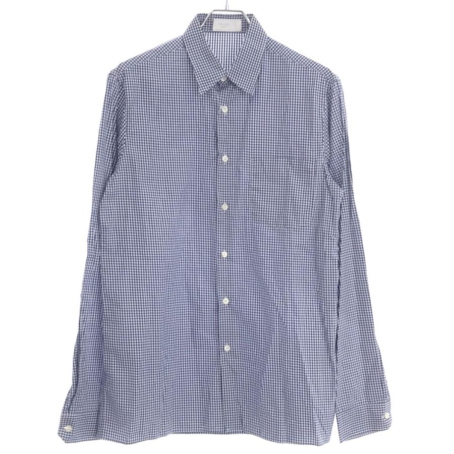 PRADA（プラダ） 13AW ギンガムチェックシャツ ブルー 38 UCM912