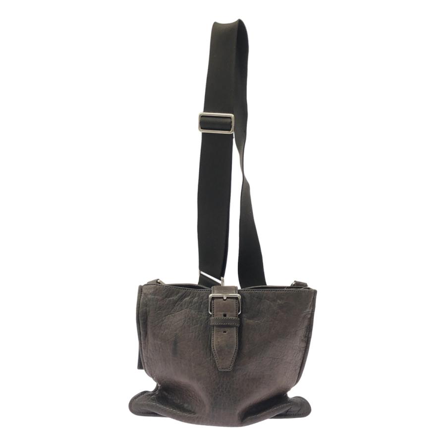 JIL SANDER（ジルサンダー） レザーショルダーバッグ ブラウン