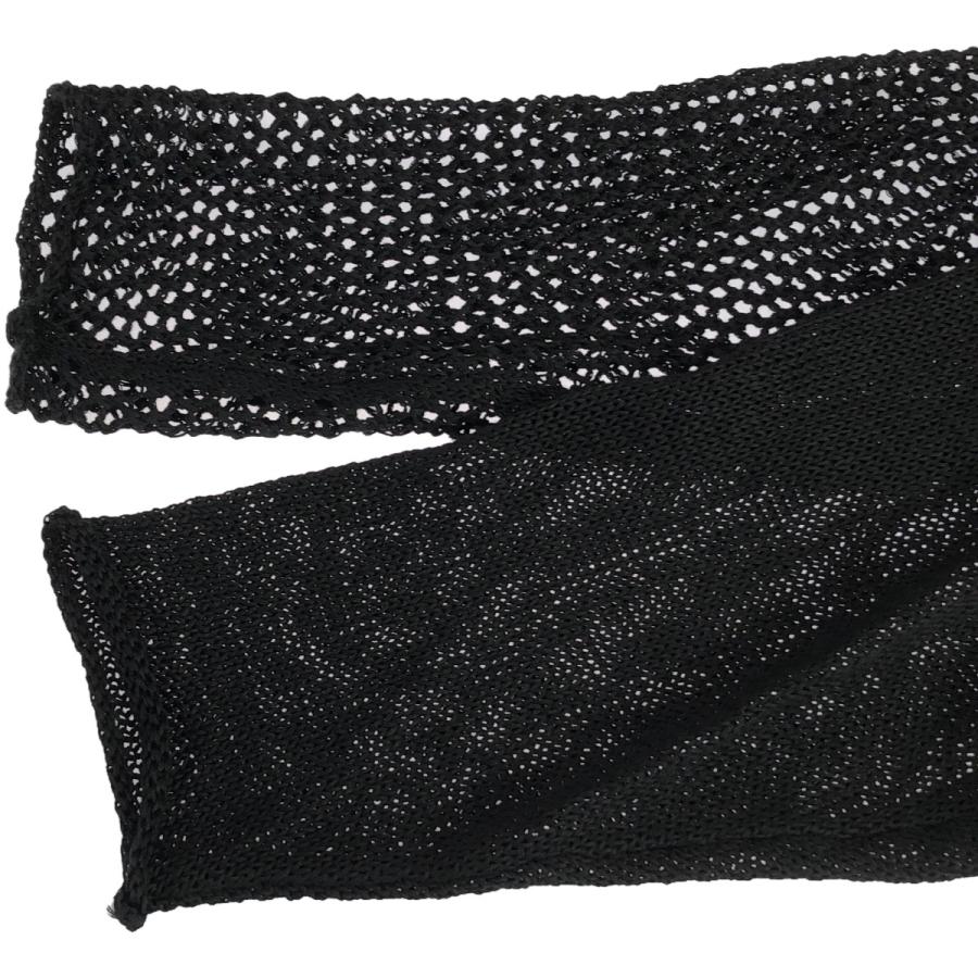 sulvam サルバム 24SS メッシュニットカーディガン MT-K07-860 ブラック S sulvam（サルバム） 24SS KNIT CARDIGAN メッシュニットカーディガン