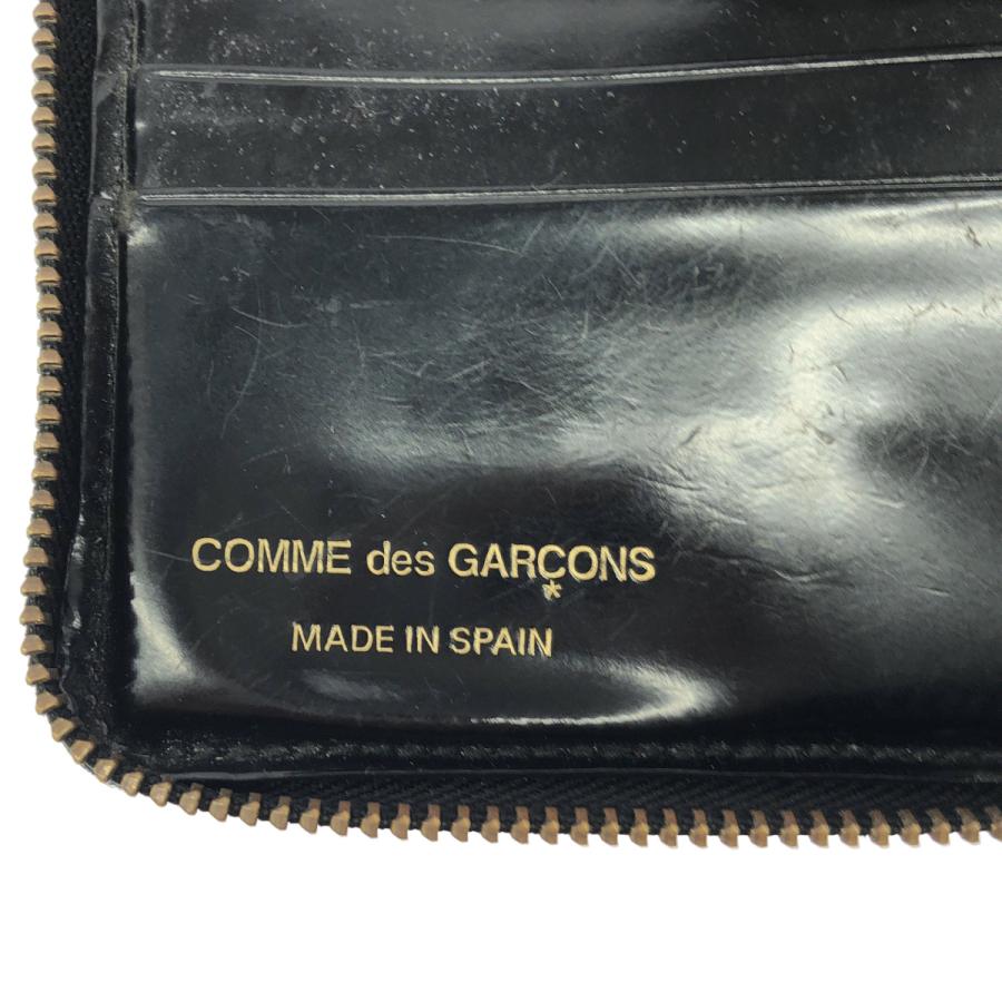 COMME des GARCONS  コムデギャルソン ドットパテントレザーウォレット 財布  ブラック COMME des GARCONS（コムデギャルソン） ドットパテントレザー