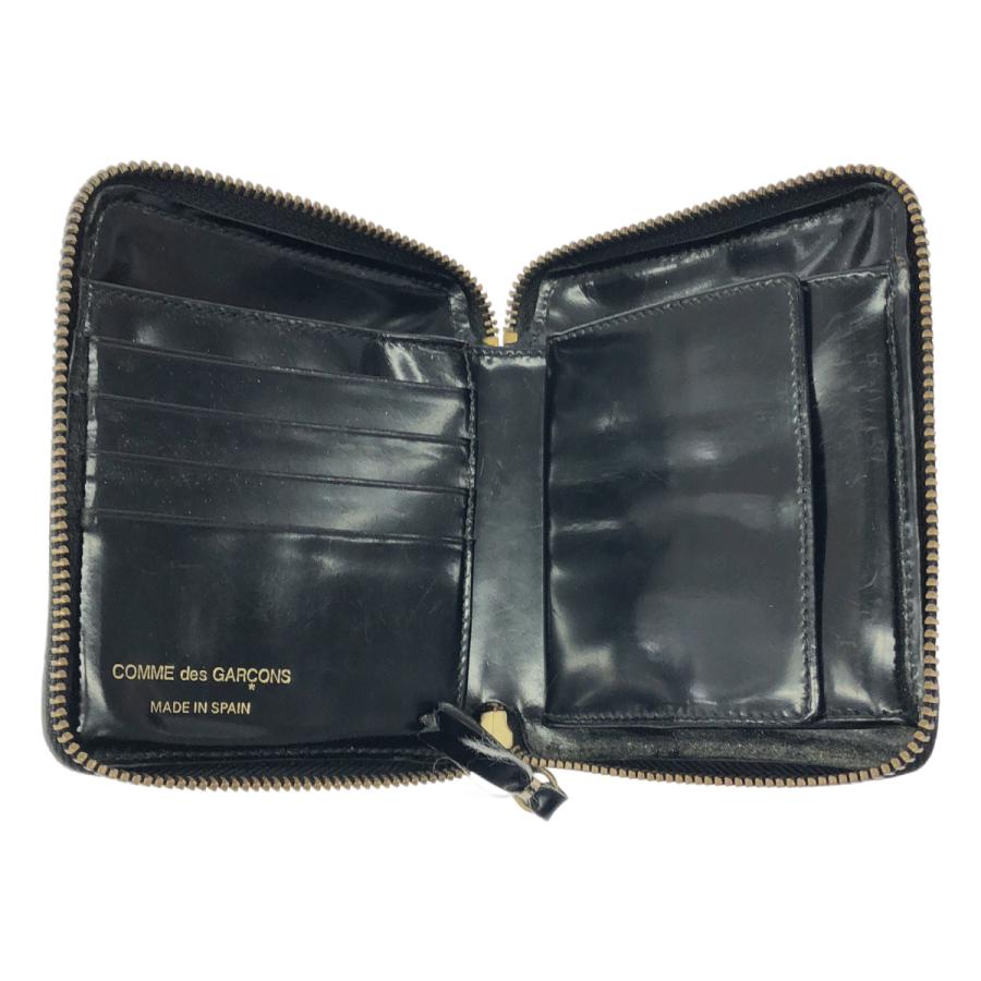 COMME des GARCONS  コムデギャルソン ドットパテントレザーウォレット 財布  ブラック COMME des GARCONS（コムデギャルソン） ドットパテントレザー