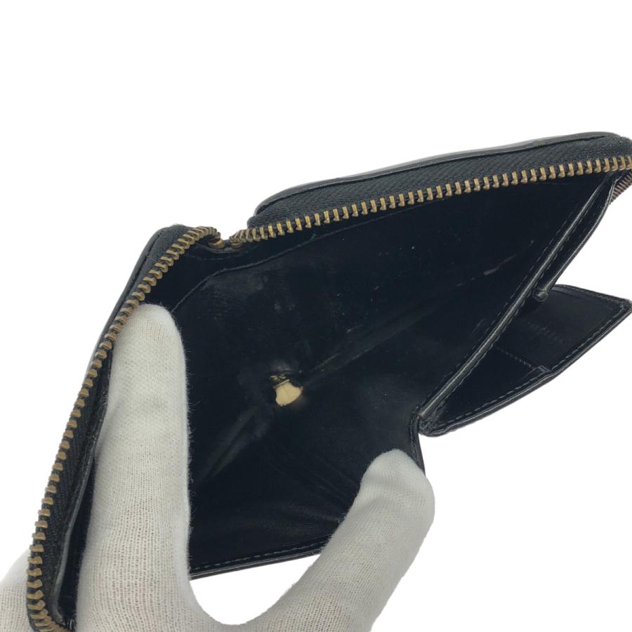 COMME des GARCONS  コムデギャルソン ドットパテントレザーウォレット 財布  ブラック COMME des GARCONS（コムデギャルソン） ドットパテントレザー